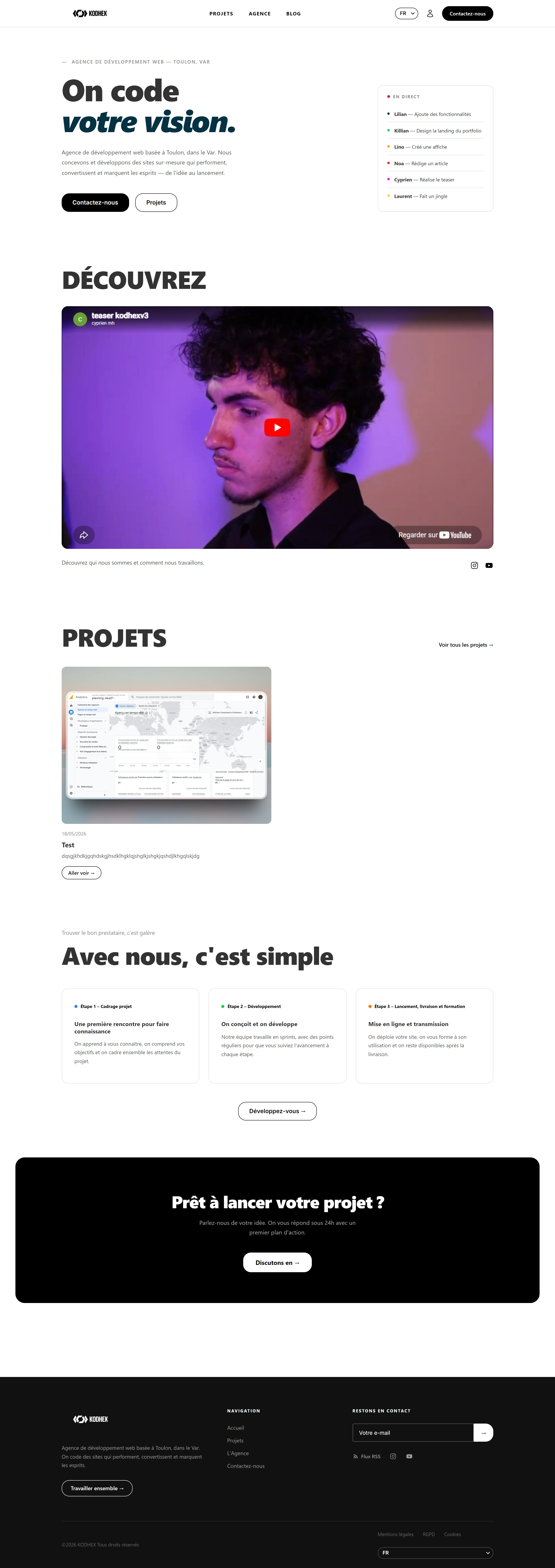 Site web KODHEX