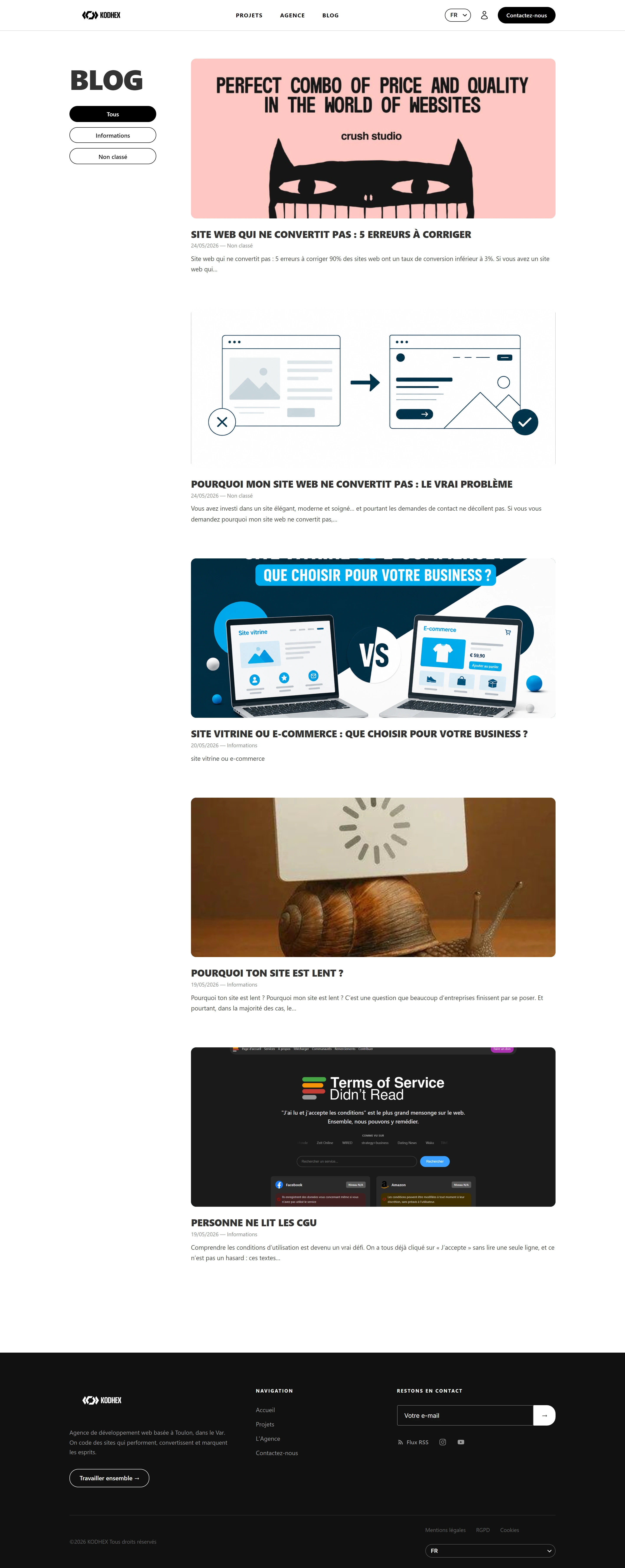 Site web KODHEX
