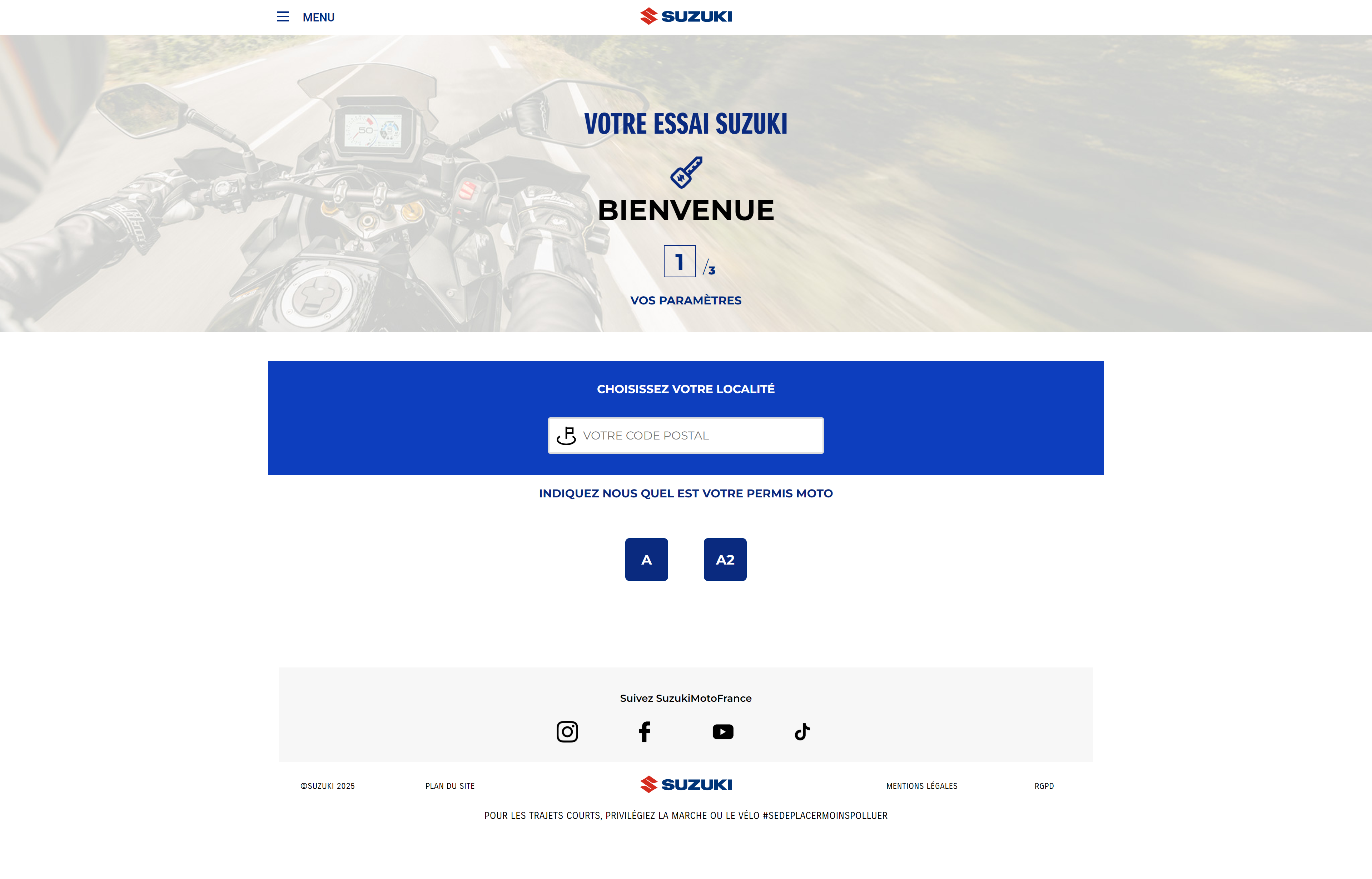 Site web SUZUKI