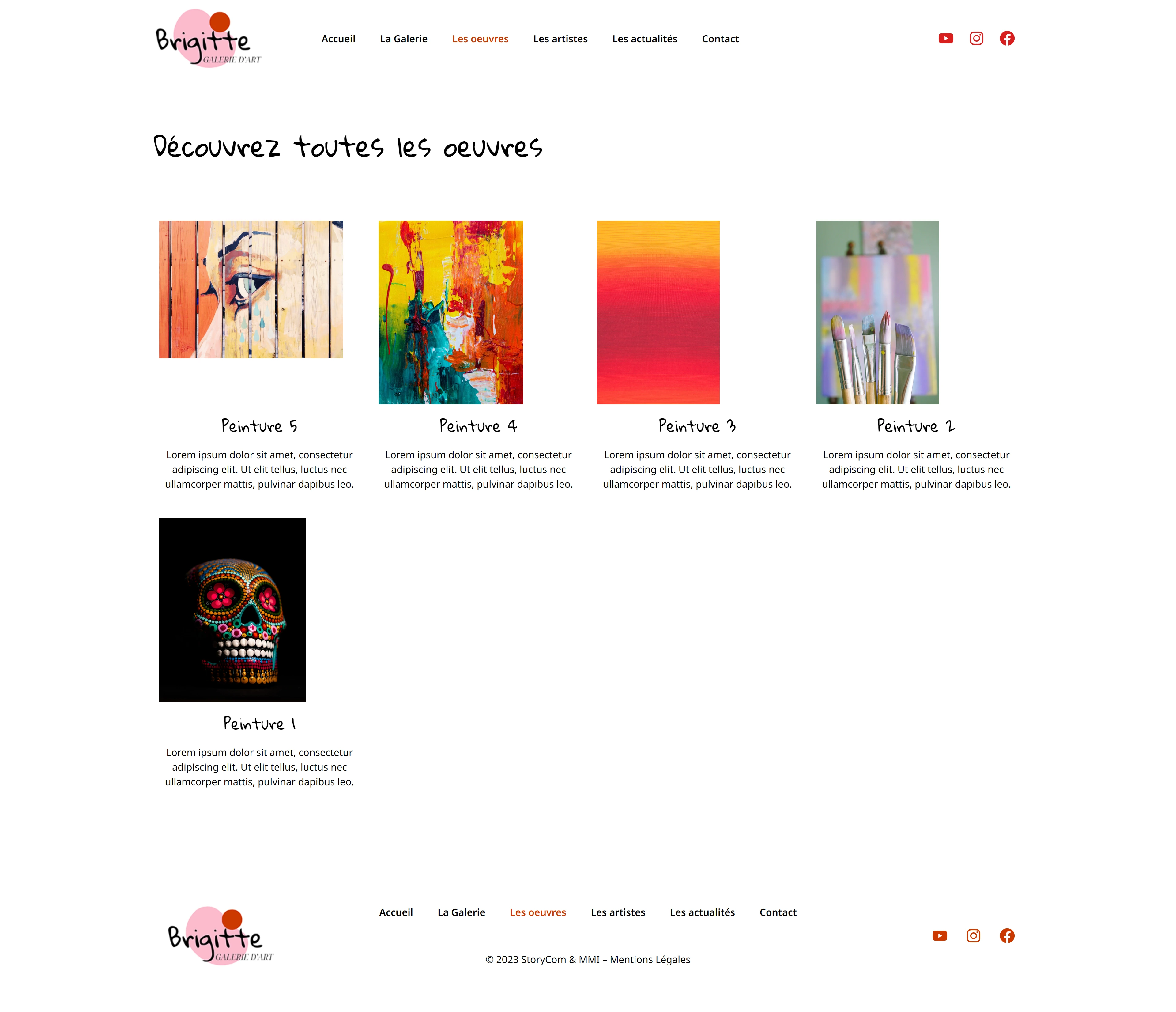 Site web BRIGITTE - Intégration WordPress